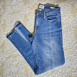 FRAME Denim Le Nouveau Straight Split Hem Jeans